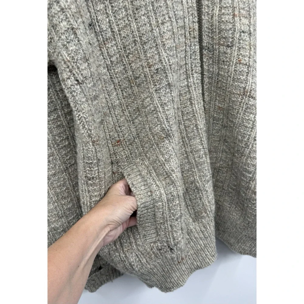 Vintage Pendleton Wool Oatmeal Cardigan Full Zip Collared Sweater Mens M Pockets